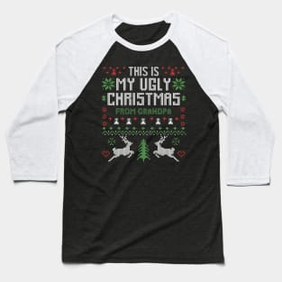 This Is My Ugly Christmas From Grandpa Baseball T-Shirt